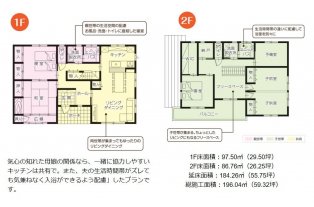 【間取り例】共有同居プラン