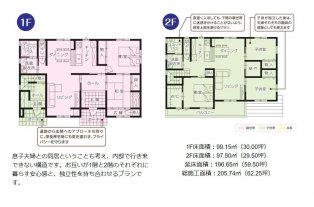 【間取り例】別々同居プラン